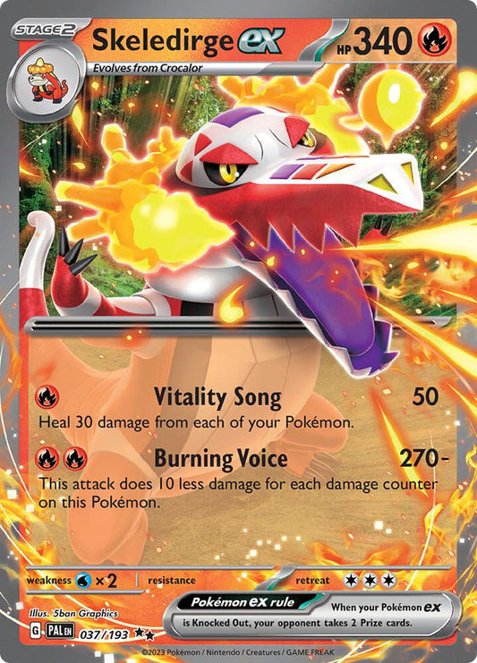 Skeledirge ex 037/193 Paldea Evolved (PAL)