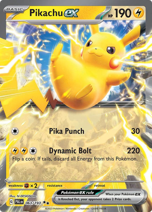 Pikachu ex 063/193 Paldea Evolved (PAL)