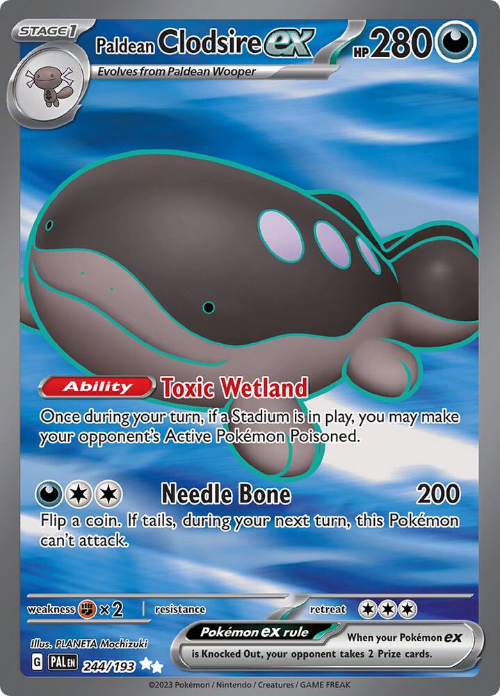 Paldean Clodsire ex - 244/193 - SV02: Paldea Evolved (PAL)