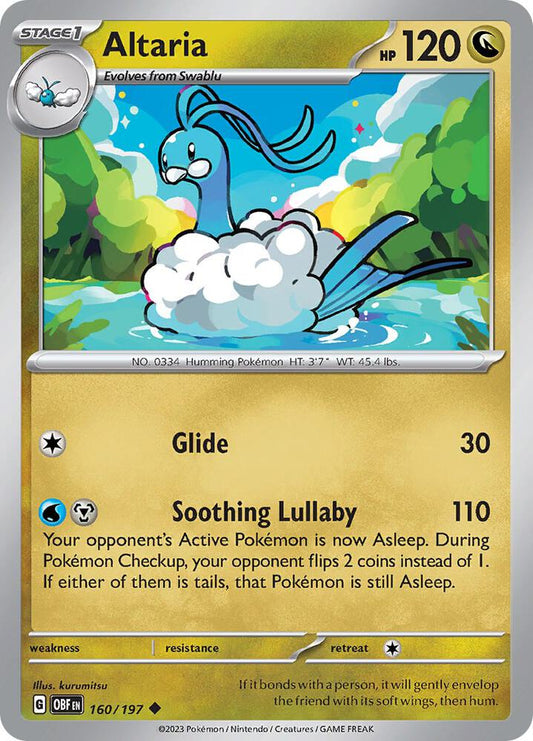 Altaria REV HOLO 160/197 Obsidian Flames (OBF)