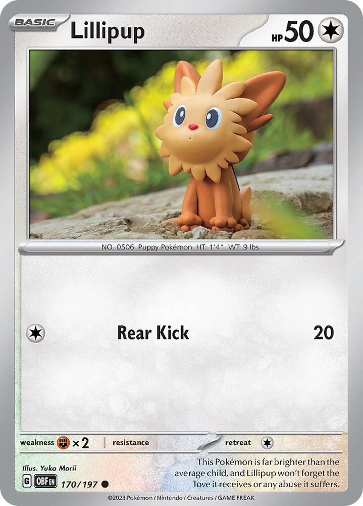 Lillipup REV HOLO 170/197 Obsidian Flames (OBF)