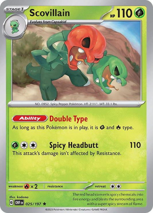 Scovillain HOLO 025/197 Obsidian Flames (OBF)
