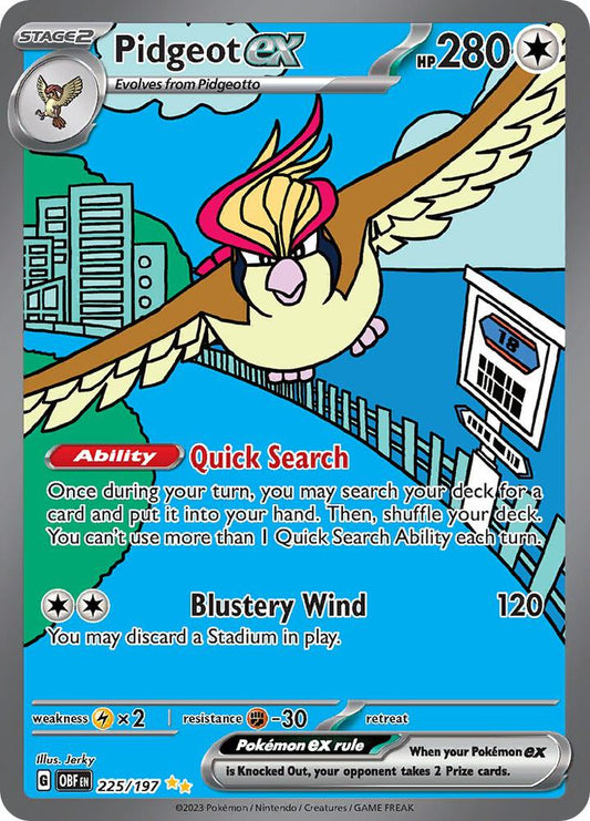 Pidgeot ex - 225/197 Obsidian Flames (OBF)