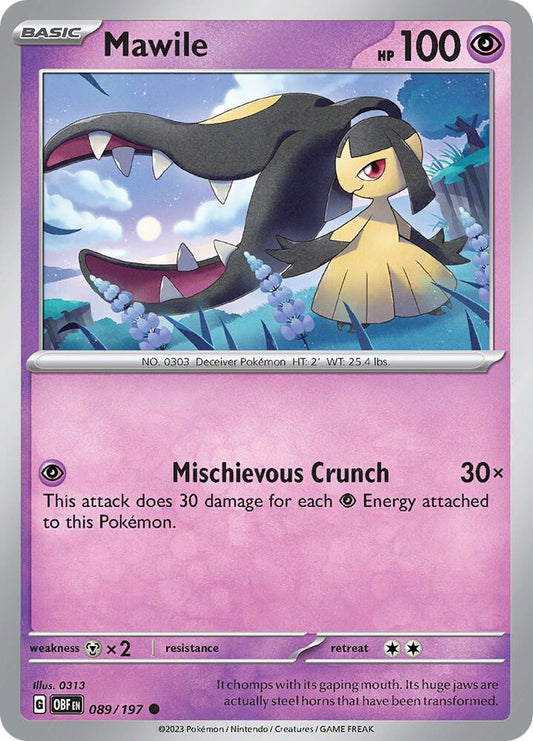 Mawile REV HOLO 089/197 Obsidian Flames (OBF)