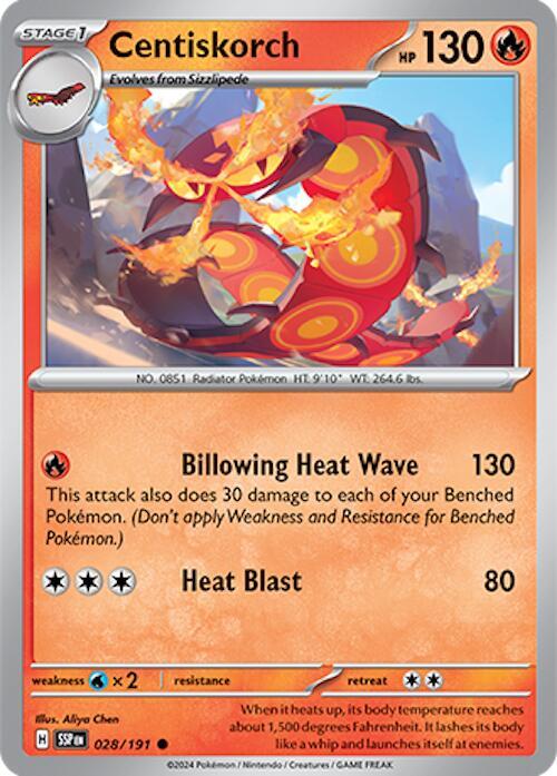 Centiskorch REV HOLO 028/191 Surging Sparks (SSP)