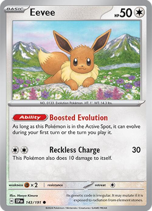 Eevee REV HOLO 143/191 Surging Sparks (SSP)