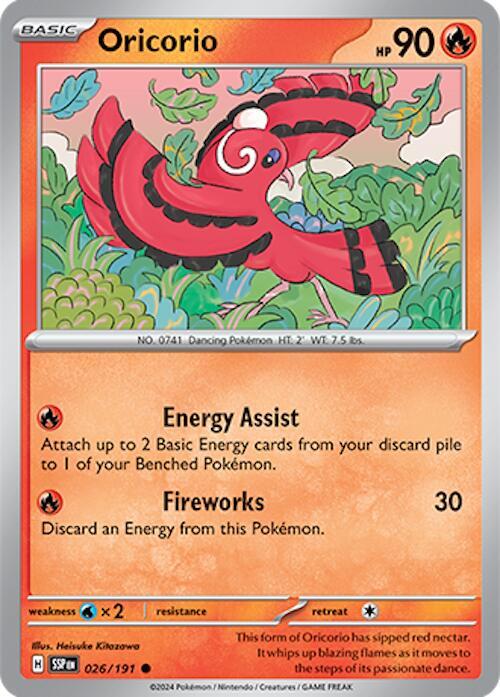 Oricorio REv HOLO 026/191 Surging Sparks (SSP)