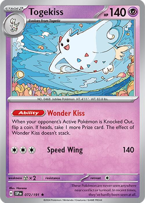 Togekiss HOLO 072/191 Surging Sparks (SSP)