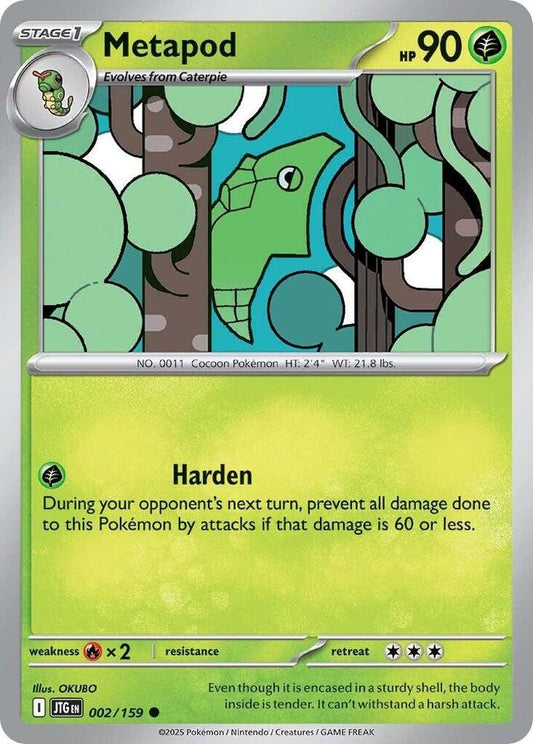 Metapod REV HOLO 002/159 - SV09: Journey Together (JTG)