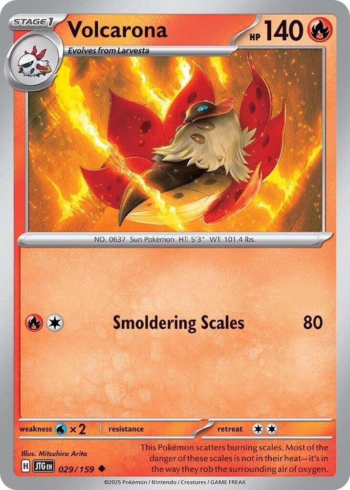 Volcarona REV HOLO 029/159 Journey Together (JTG)