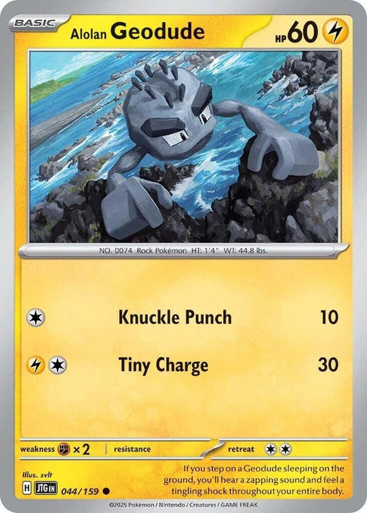 Alolan Geodude REV HOLO 044/159 Journey Together (JTG)