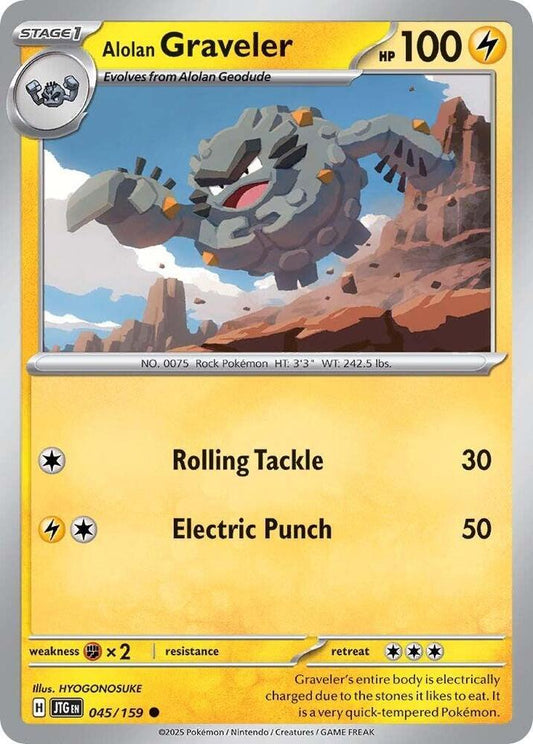 Alolan Graveler 045/159 Journey Together (JTG)
