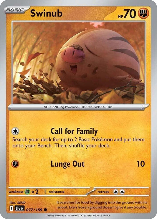Swinub REV HOLO 077/159 Journey Together (JTG)