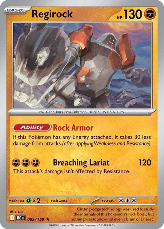 Regirock HOLO SV09 082/159 Journey Together (JTG)