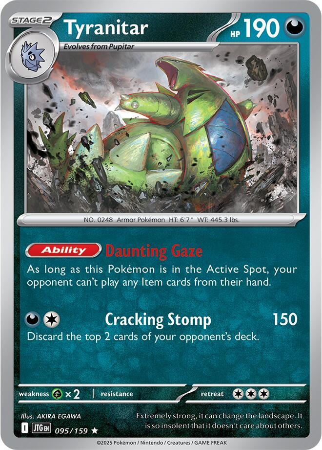 Tyranitar REV HOLO 095/159 Journey Together (JTG)