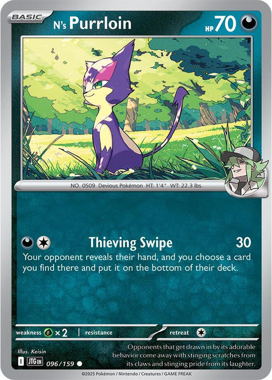 N's Purrloin REV HOLO 096/159 Journey Together (JTG)