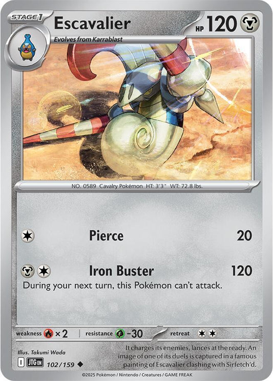 Escavalier REV HOLO 102/159 Journey Together (JTG)