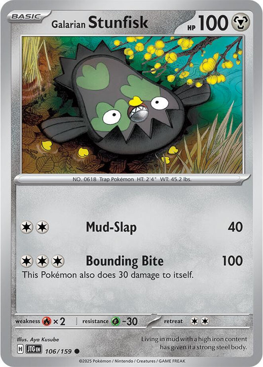 Galarian Stunfisk 106/159 Journey Together (JTG)