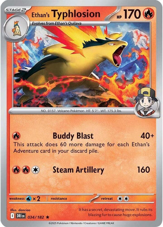 Ethan's Typhlosion HOLO 034/182 Destined Rivals (DRI)