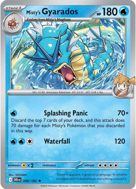 Misty's Gyarados HOLO 049/182 Destined Rivals (DRI)