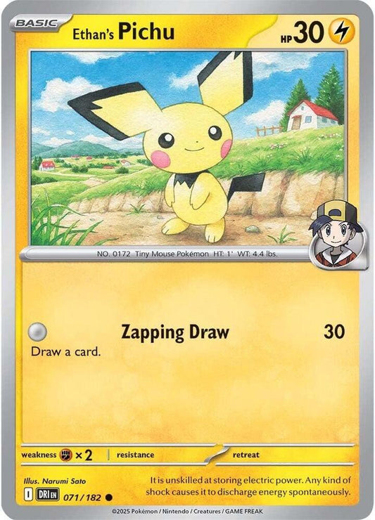 Ethan's Pichu 071/182 Destined Rivals (DRI)