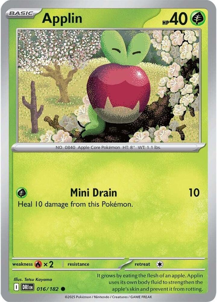 Applin Reverse holo 016/182 Destined Rivals (DRI) (Copy)