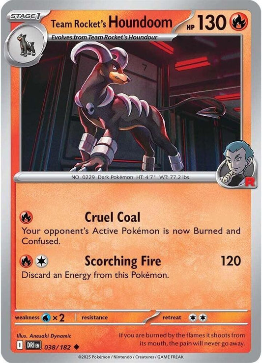 Team Rocket's Houndoom - 038/182  Destined Rivals (DRI)