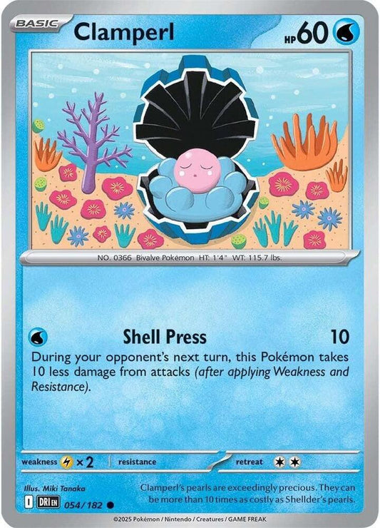 Clamperl Revese HOLO 054/182  Destined Rivals (DRI)