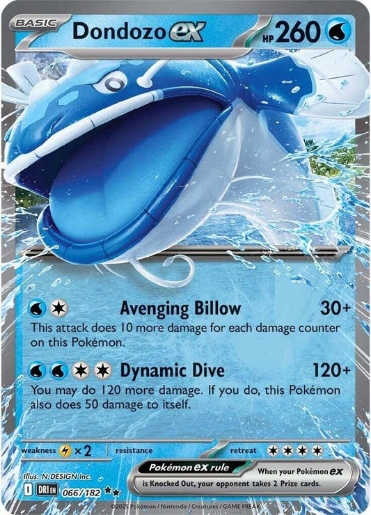 Dondozo ex - 066/182  Destined Rivals (DRI)