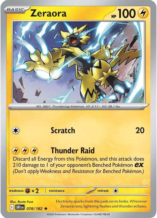 Zeraora HOLO 078/182 Destined Rivals (DRI)