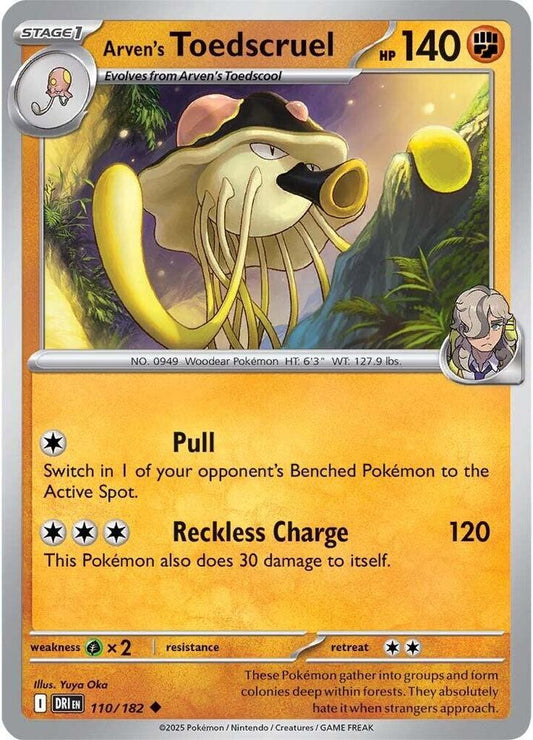 Arven's Toedscruel Reverse HOLO 110/182  Destined Rivals (DRI)