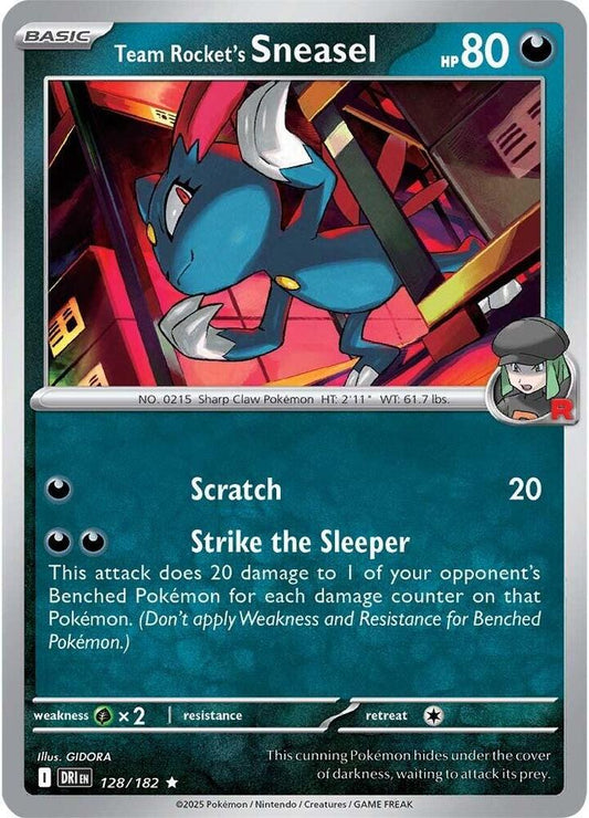 Team Rocket's Sneasel HOLO 128/182 Destined Rivals (DRI)