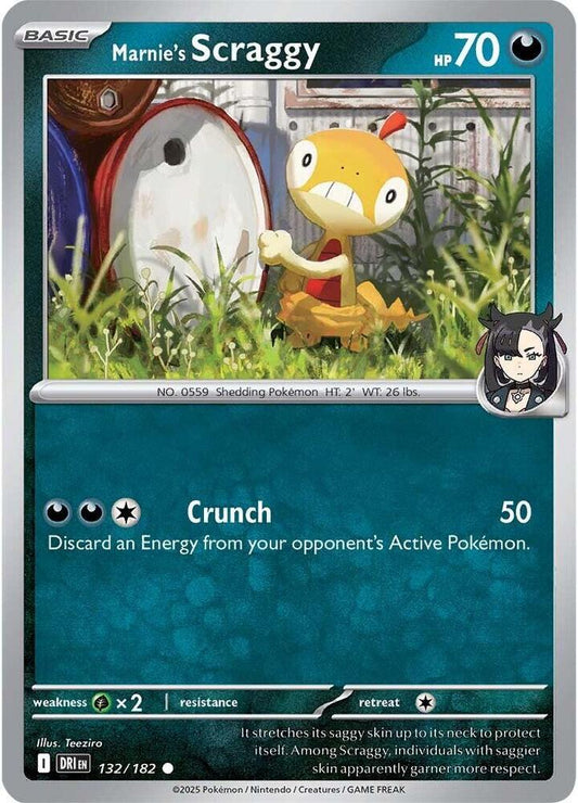 Marnie's Scraggy Reverse HOLO 132/182 Destined Rivals (DRI)