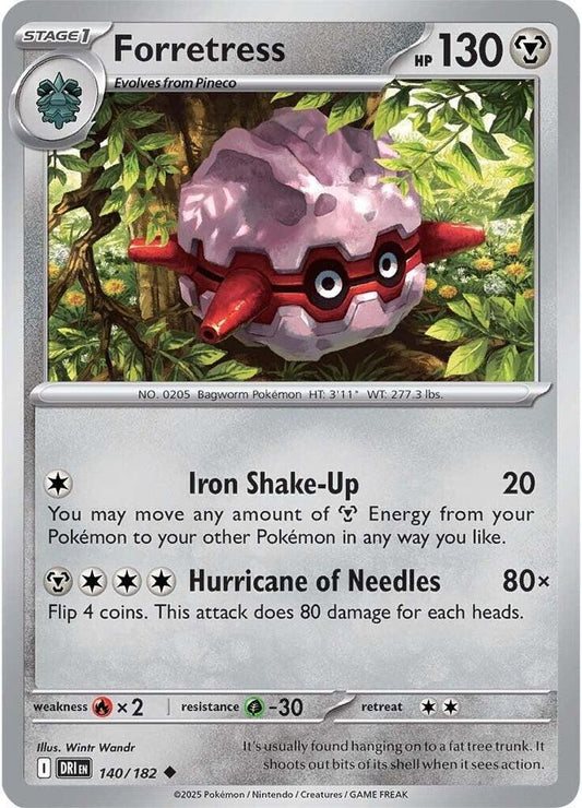 Forretress Reverse HOLO 140/182 Destined Rivals (DRI)