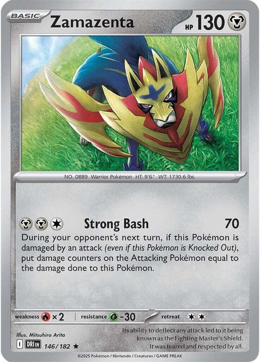 Zamazenta Reverse HOLO 146/182  Destined Rivals (DRI)