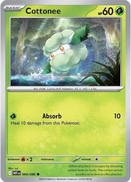 Cottonee REV Holo 004/086 White Flare (WHT)