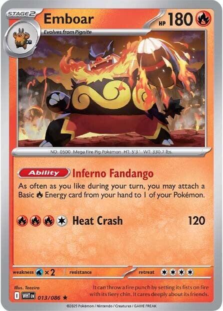 Emboar Holo White Flare (WHT)