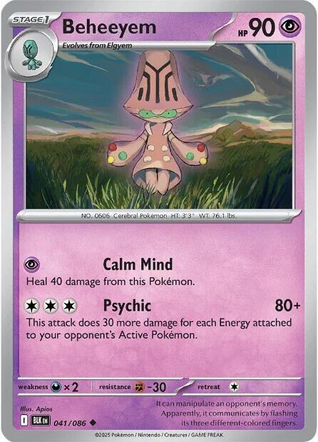 Beheeyem  REV HOLO Black Bolt (BLK)