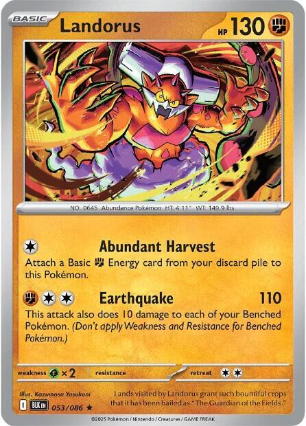 Landorus REV HOLO Black Bolt (BLK)