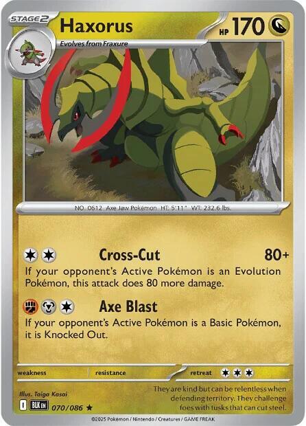 Haxorus HOLO Black Bolt (BLK)