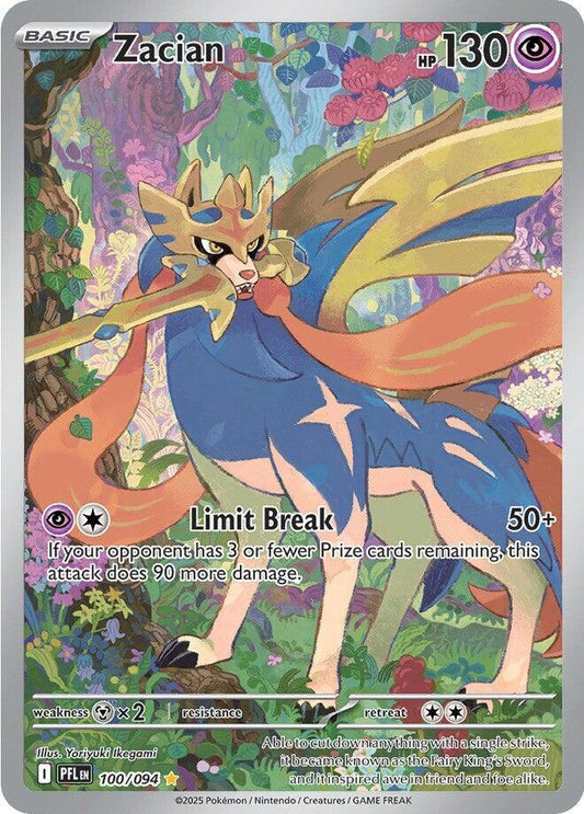 Zacian - 100/094 - ME02: Phantasmal Flames (PFL)