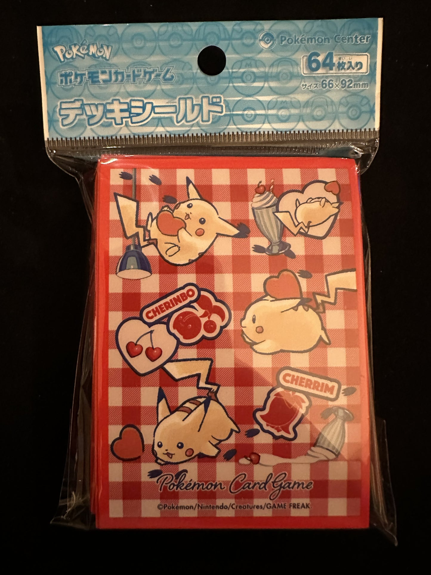 Pokemon Center Japan Exclusive Card Sleeves - Pikachu and Cherrim (64-Pack)