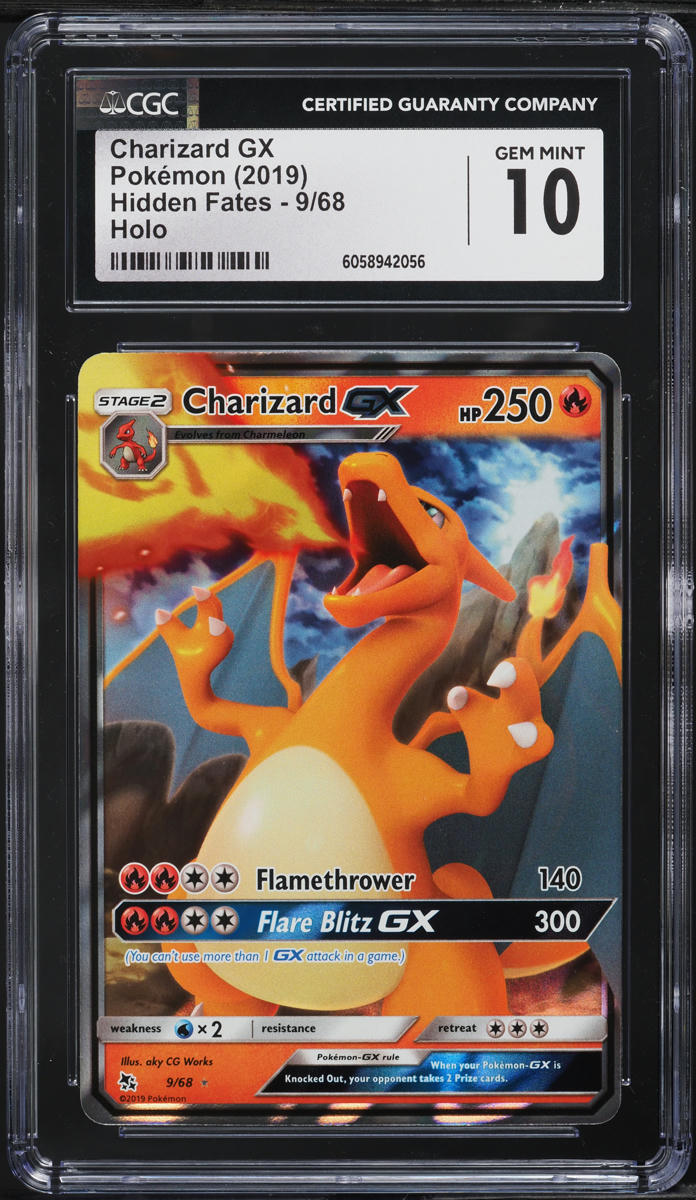 Charizard GX|Sun & Moon Hidden Fates| CGC
