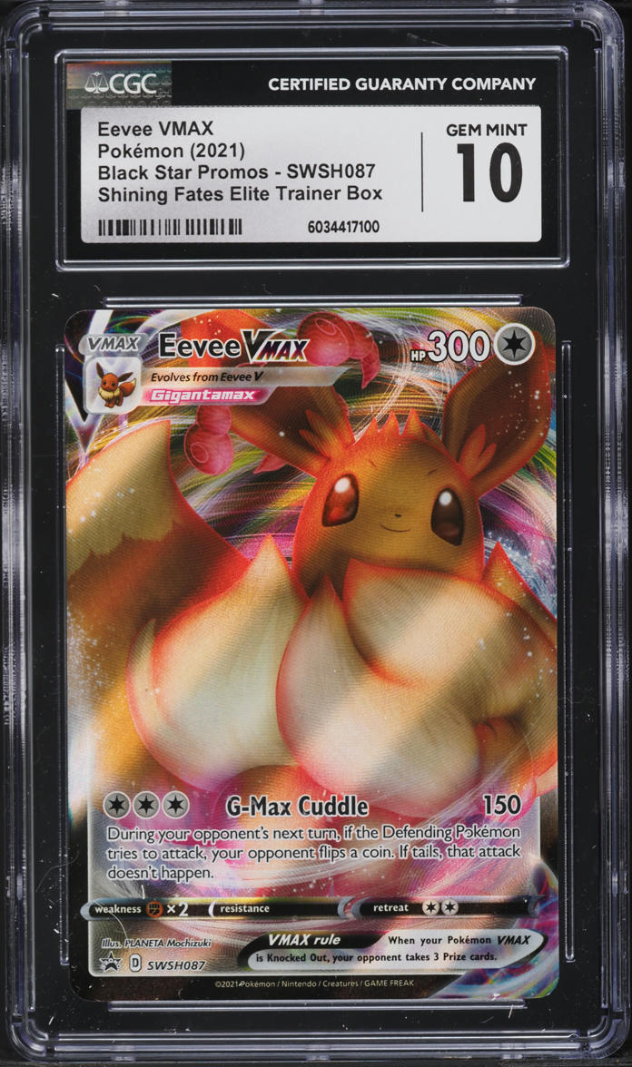 Eevee VMAX | BLACK STAR PROMO | SHINING FATES ELITE| CGC