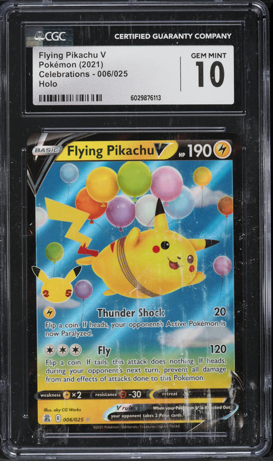 Fying Pickachu V | Celebrations | CGC | HOLO