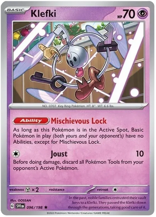 Klefki Scarlet & Violet Base Set Rare • 096/198 Holofoil