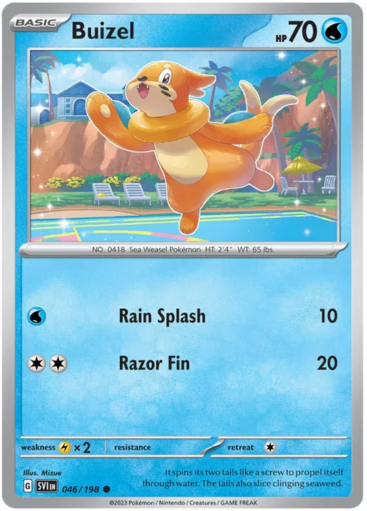 Buizel Scarlet & Violet Base Set Common • 046/198 Reverse Holofoil