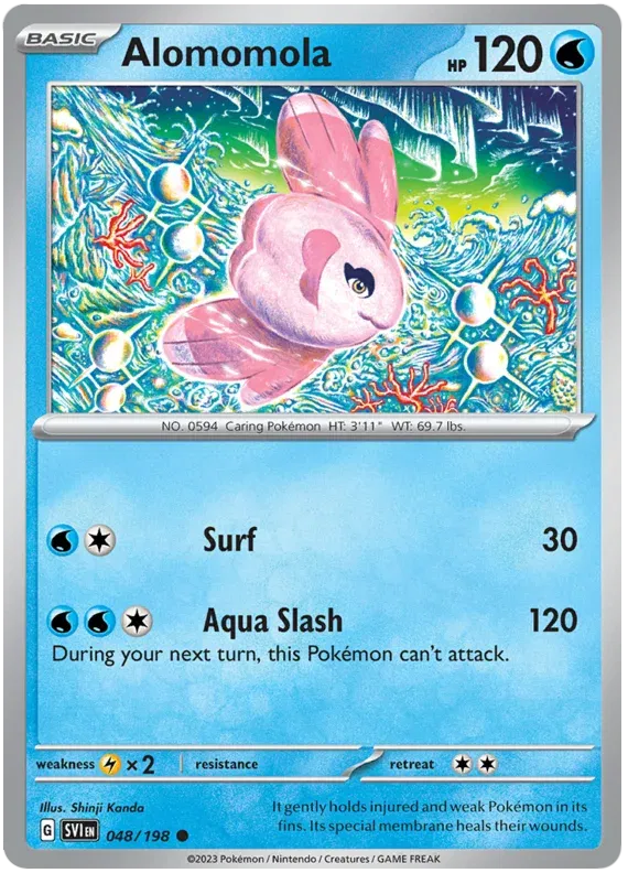 Alomomola Scarlet & Violet Base Set Common • 048/198 Normal