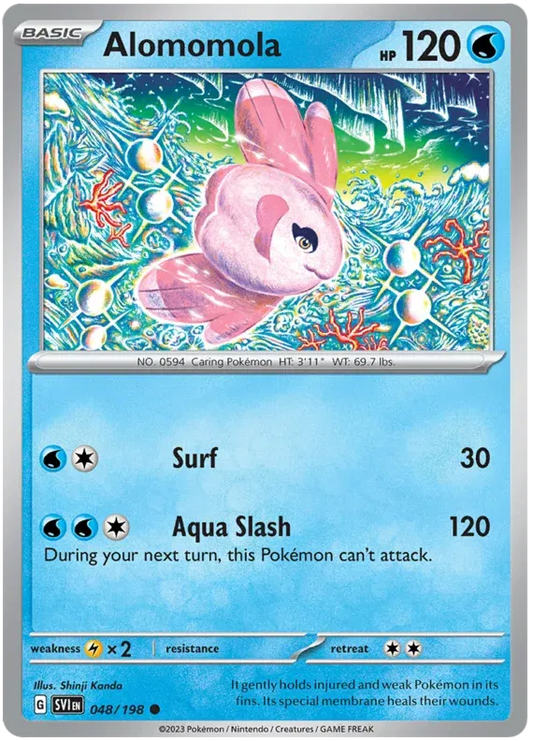 Alomomola Scarlet & Violet Base Set Common • 048/198 Normal