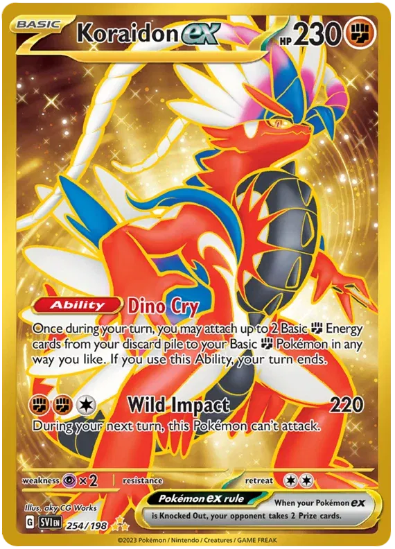 Koraidon ex - 254/198 - SV01: Scarlet & Violet Base Set (SVI)